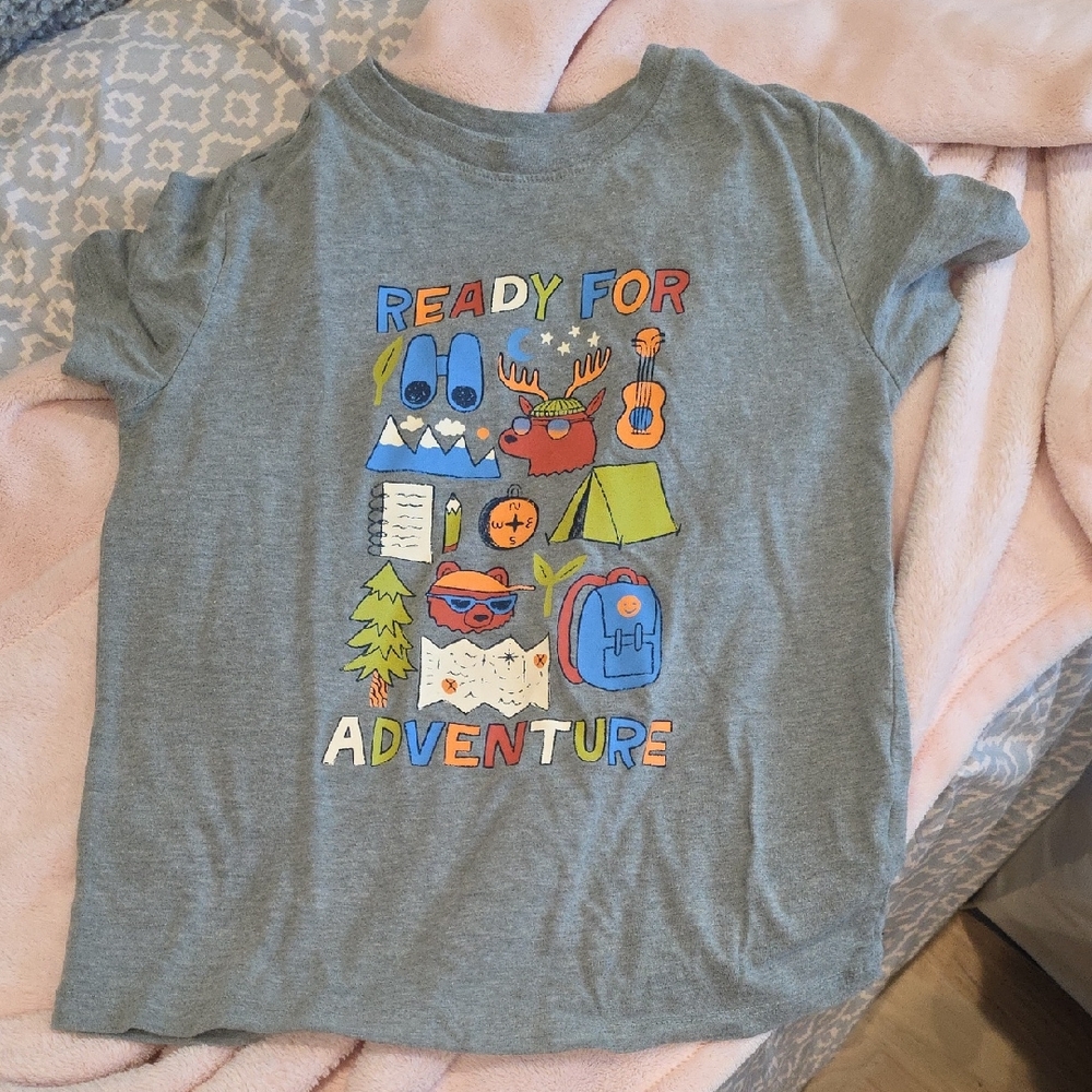 Cat & Jack Gray Adventure Graphic Tee